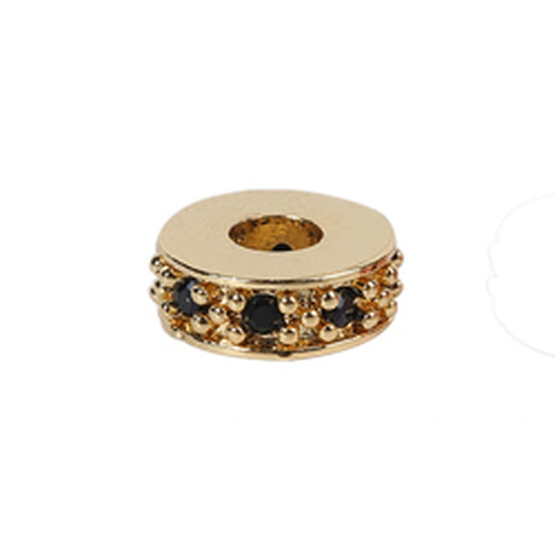 Copper Spacer Jewelry Making Micro Pave Zircon Charms Spacers for Jewelry Making DIY Spacers CZ Beads