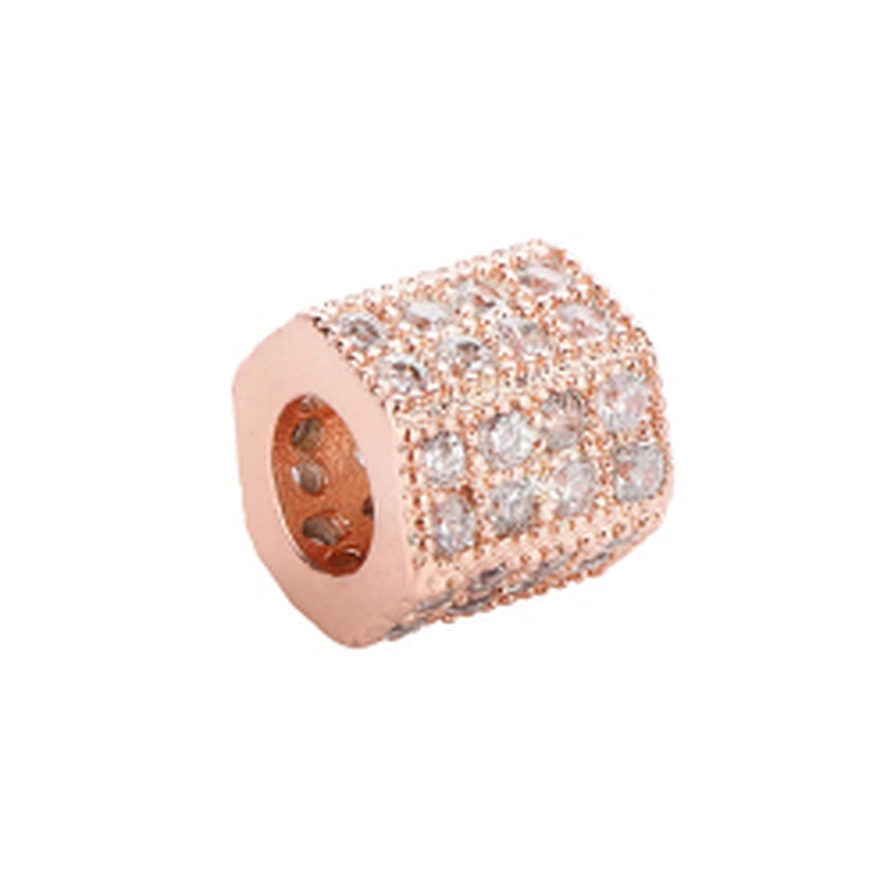 Cubic Jewelry Parts  Beads Spacer Bracelet Polygon Large Hole Beads Necklace Beads DIY Jewelry Charms Charms For Jewelry Making