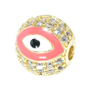 spacers jewelry parts beads accessories cz beads round spacer beads for jewelry making micro pave spacer diy jewelri charming