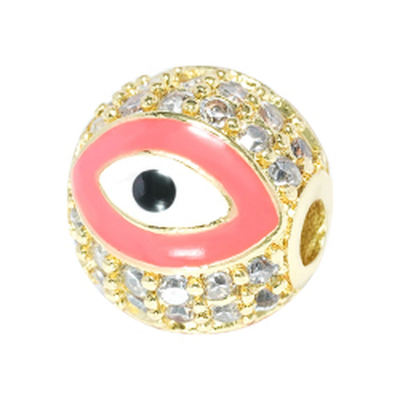 spacers jewelry parts beads accessories cz beads round spacer beads for jewelry making micro pave spacer diy jewelri charming