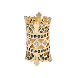 CZ Beads Earring Findings Jewelry Making Supplies Flower Pave Tube Beads Jewelry Tube Beads Components Jewelry Making