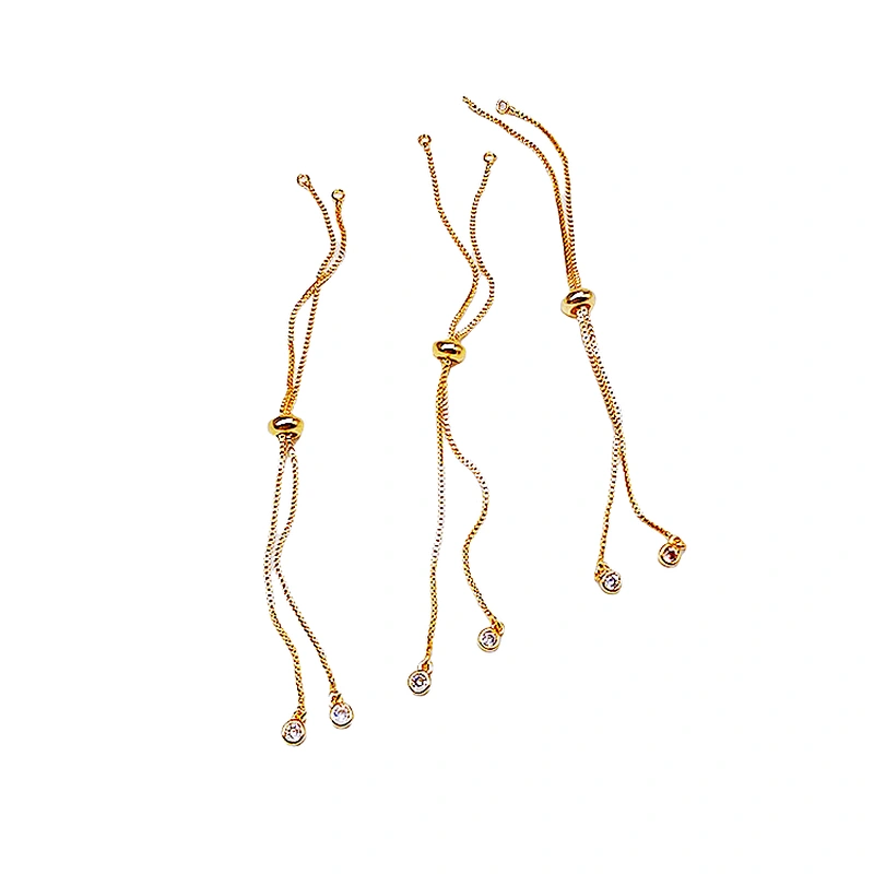 CZ Copper Wire  Bracelet Jewellery Making Materials  Bracelet Accessories  Brass  Bulk Chain Gold Plated Wire For Jewelry Making