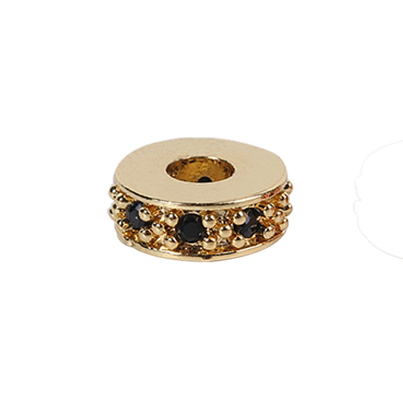 Copper Spacer Jewelry Making Micro Pave Zircon Charms Spacers for Jewelry Making DIY Spacers CZ Beads