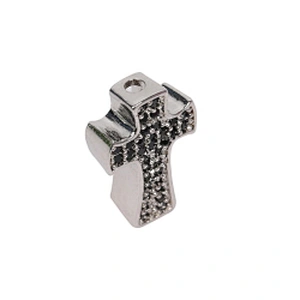 Cross Charms Brass Jewellery Beads  Micro Pave Connectors Jewelry Findings Charm Earrings Material  Pendants For Bracelet making