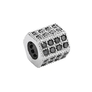 Cubic Jewelry Parts  Beads Spacer Bracelet Polygon Large Hole Beads Necklace Beads DIY Jewelry Charms Charms For Jewelry Making