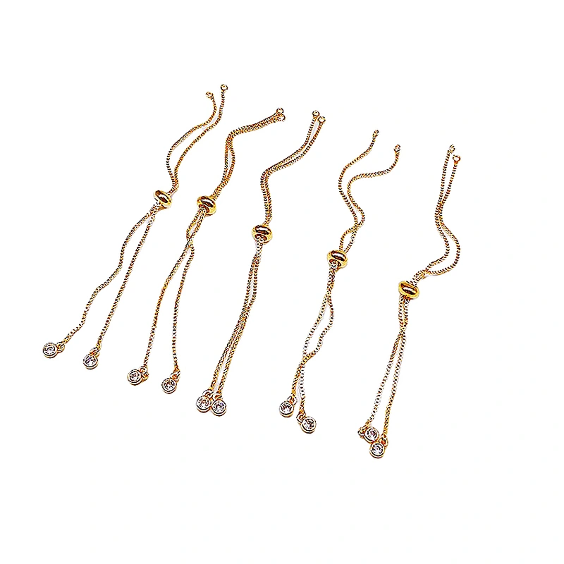 CZ Copper Wire  Bracelet Jewellery Making Materials  Bracelet Accessories  Brass  Bulk Chain Gold Plated Wire For Jewelry Making
