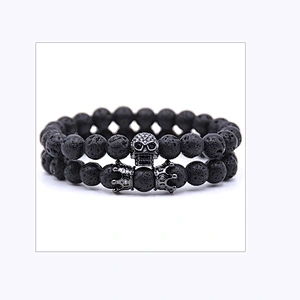 Cubic Zircon Beads  Skull Head Red Eye Beads  Bracelet Accessories  Necklace Beads  Earrings Material Charms For Jewelry Making