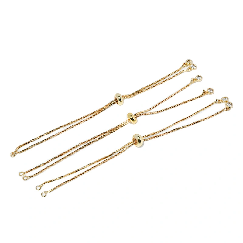 CZ Copper Wire  Bracelet Jewellery Making Materials  Bracelet Accessories  Brass  Bulk Chain Gold Plated Wire For Jewelry Making