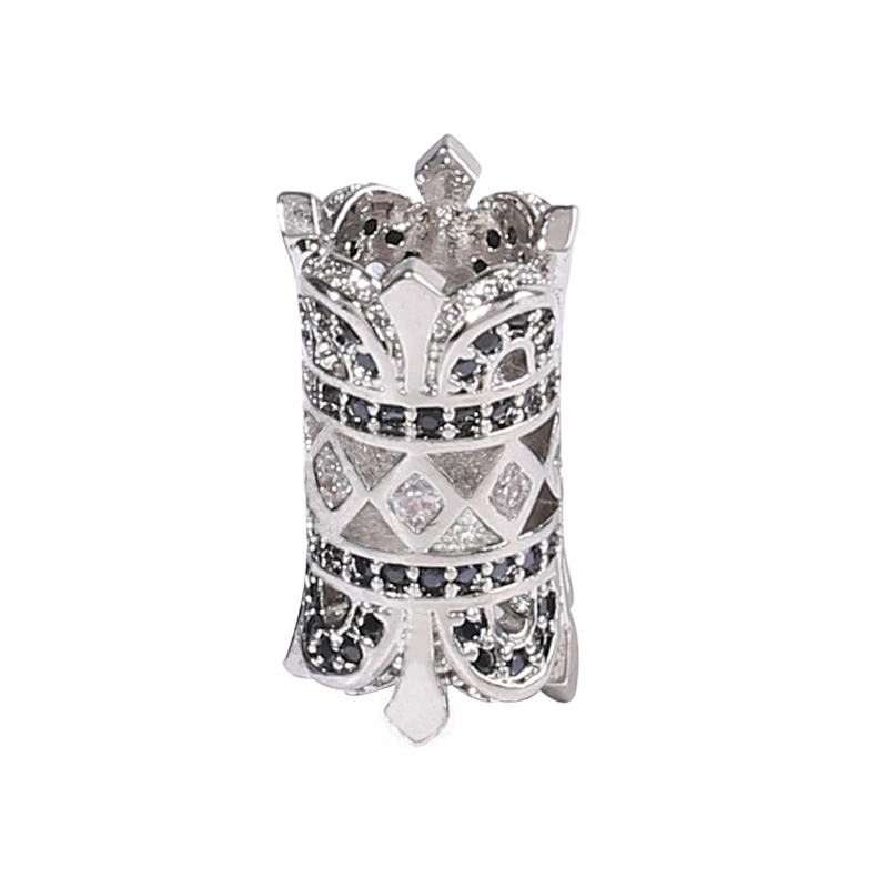 CZ Beads Earring Findings Jewelry Making Supplies Flower Pave Tube Beads Jewelry Tube Beads Components Jewelry Making
