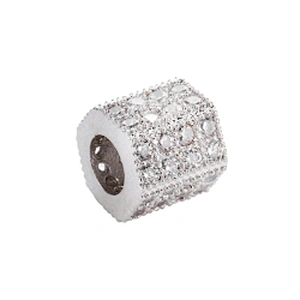 Cubic Jewelry Parts  Beads Spacer Bracelet Polygon Large Hole Beads Necklace Beads DIY Jewelry Charms Charms For Jewelry Making