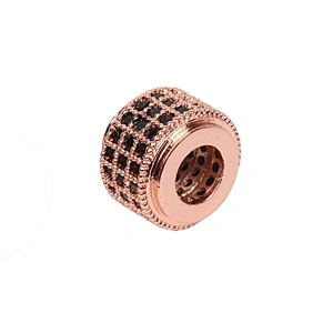 CZ Jewellery Making Supplies DIY Brass Geometric Polygon Beads Copper Necklace Beads Tube Beads Designer Charms For DIY Bracelet