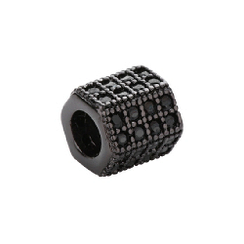 Cubic Jewelry Parts  Beads Spacer Bracelet Polygon Large Hole Beads Necklace Beads DIY Jewelry Charms Charms For Jewelry Making
