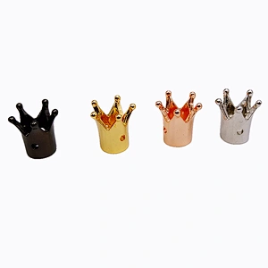 Brass Crown Beads Necklace Bracelet Accessories DIY Jewelry Charm Jewelry Findings & Components Raw Materials For Jewelry Making