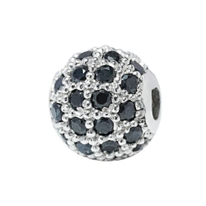 8mm CZ Spacer Beads Jewelry Parts Making Wholesalers Earring Charms Necklaces Micro Pave DIY Round Beads for Jewelry Making