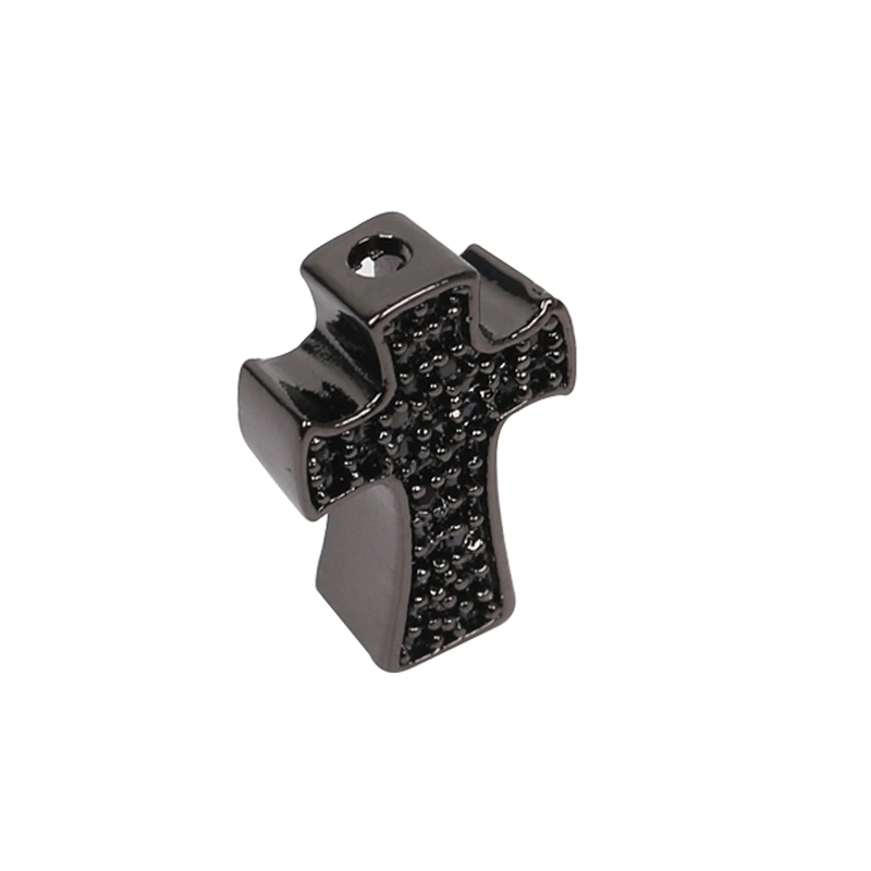 Cross Charms Brass Jewellery Beads  Micro Pave Connectors Jewelry Findings Charm Earrings Material  Pendants For Bracelet making