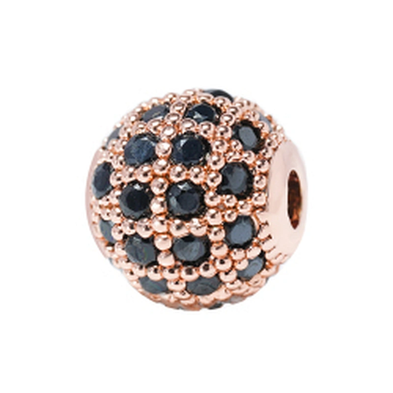 8mm CZ Spacer Beads Jewelry Parts Making Wholesalers Earring Charms Necklaces Micro Pave DIY Round Beads for Jewelry Making