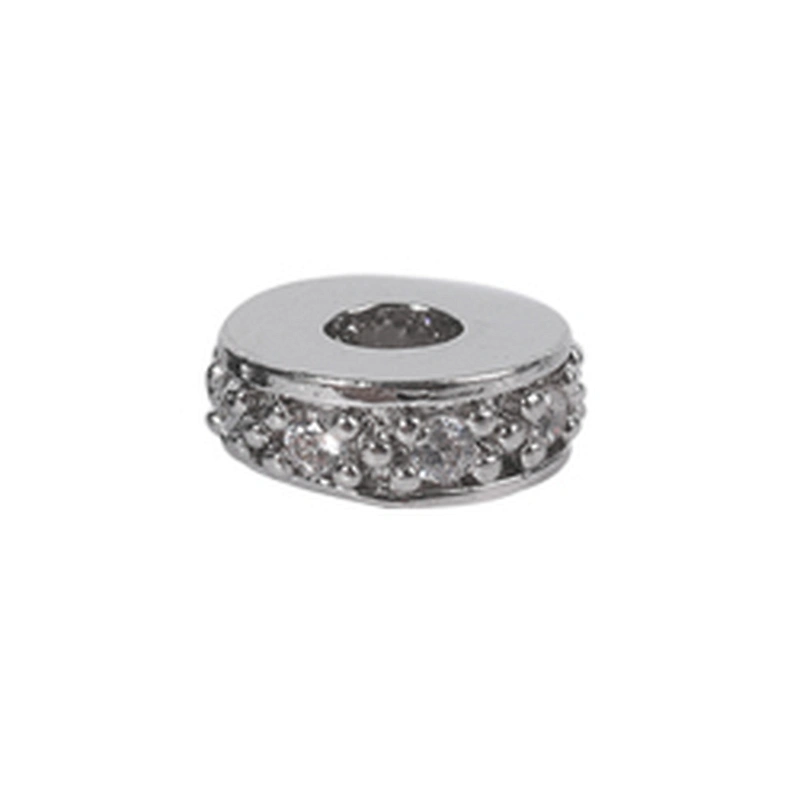 Copper Spacer Jewelry Making Micro Pave Zircon Charms Spacers for Jewelry Making DIY Spacers CZ Beads