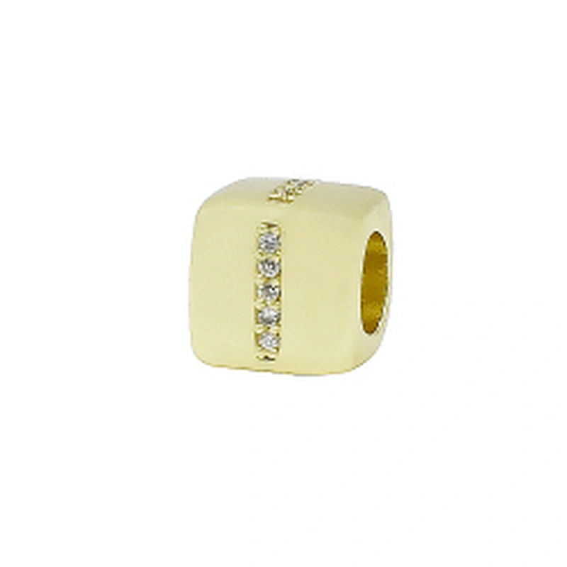 Alphabet Bead  Micro Pave Connectors  Bracelet DIY  Brass CZ Zirconia Beads Bracelet Accessories Letter Beads For Jewelry Making