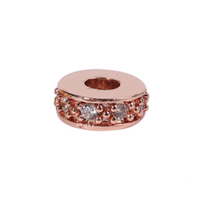 Copper Spacer Jewelry Making Micro Pave Zircon Charms Spacers for Jewelry Making DIY Spacers CZ Beads