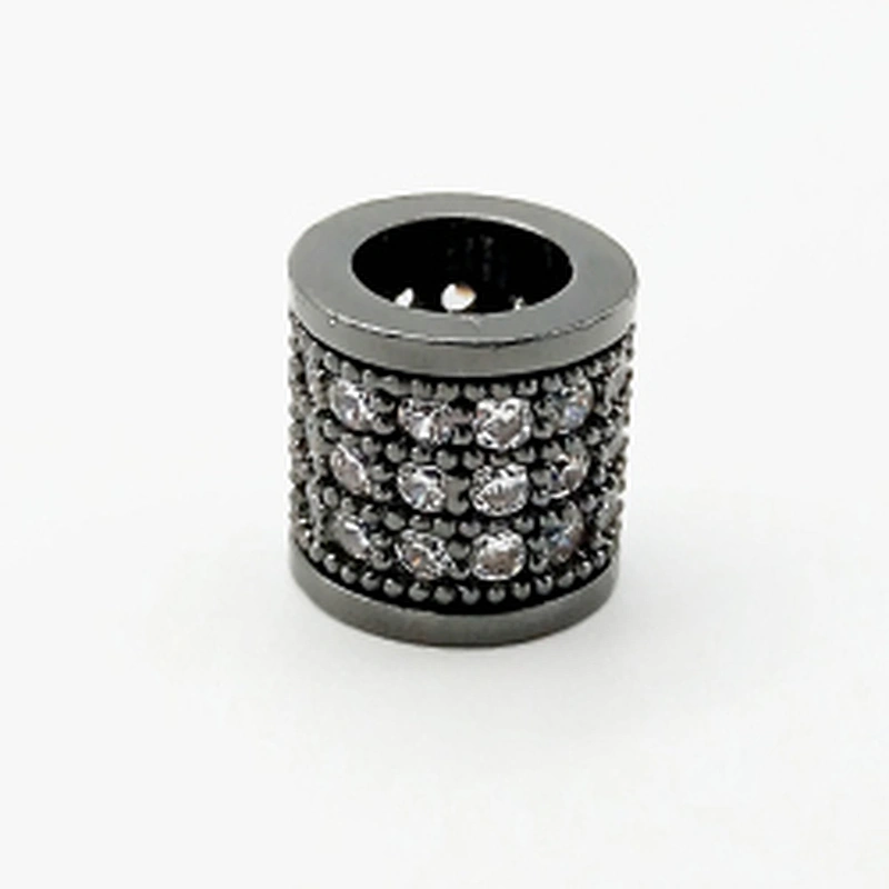 Big Hole Beads Jewelry Making Supplies Copper Tube Beads   CZ Beads  Jewelry Making Materials  Brass Spacers  For Jewelry Making