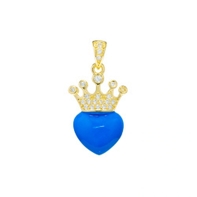 Beautiful Style Crown Pendants Bracelet Necklace Pendant Charms DIY Bracelet Making Jewelry CZ Crown Pendants Charms