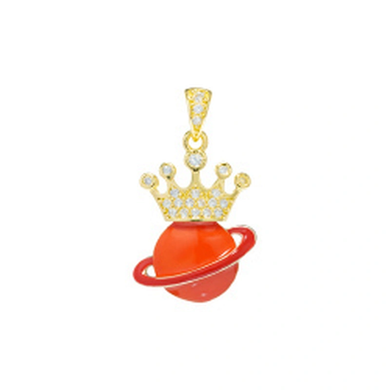 Beautiful Style Crown Pendants Bracelet Necklace Pendant Charms DIY Bracelet Making Jewelry CZ Crown Pendants Charms