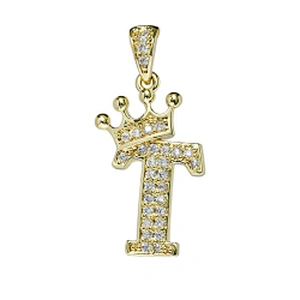 brass zircon charms for necklace making necklace charms for jewelry making jewelry pendants charms crown pave findings supplier