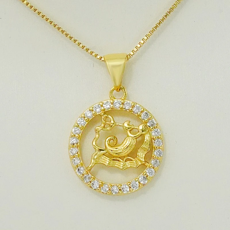 New Design bracelet necklace pendant charms for bracelet making jewelry CZ 12 Constelation Pendant Charms