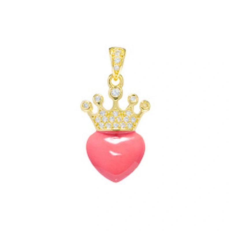 Beautiful Style Crown Pendants Bracelet Necklace Pendant Charms DIY Bracelet Making Jewelry CZ Crown Pendants Charms