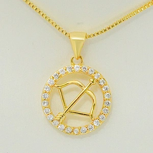 New Design bracelet necklace pendant charms for bracelet making jewelry CZ 12 Constelation Pendant Charms