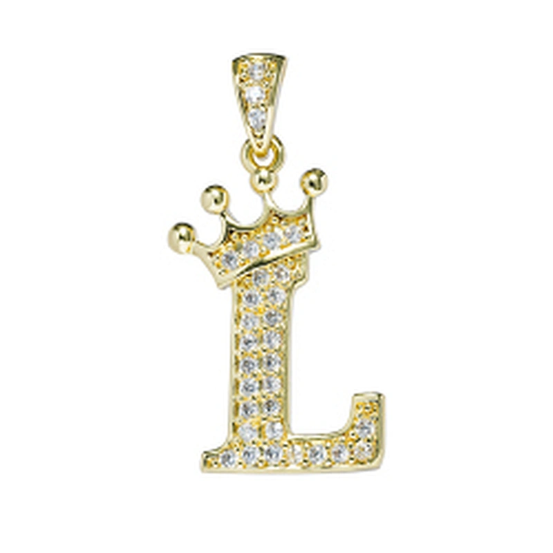 brass zircon charms for necklace making necklace charms for jewelry making jewelry pendants charms crown pave findings supplier