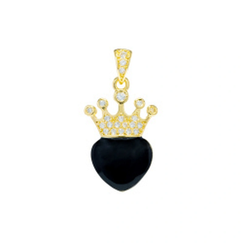 Beautiful Style Crown Pendants Bracelet Necklace Pendant Charms DIY Bracelet Making Jewelry CZ Crown Pendants Charms