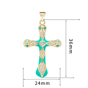 Beautiful Style Snake Pendants Bracelet Necklace Pendant Charms DIY Bracelet Making Jewelry CZ Snake Head Cross Pendants Charms