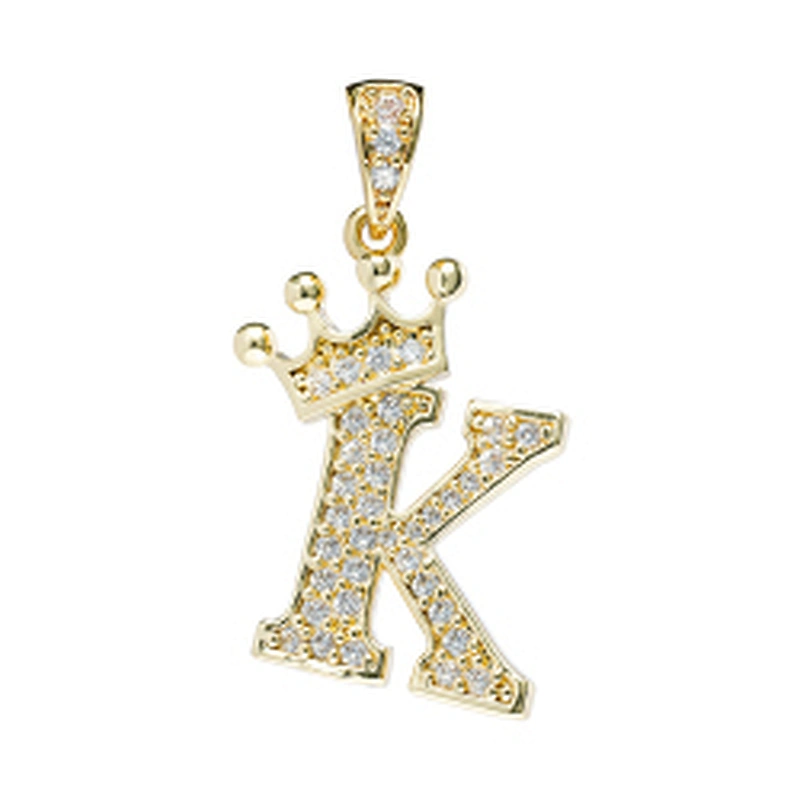brass zircon charms for necklace making necklace charms for jewelry making jewelry pendants charms crown pave findings supplier