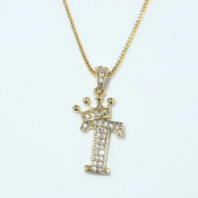brass zircon charms for necklace making necklace charms for jewelry making jewelry pendants charms crown pave findings supplier