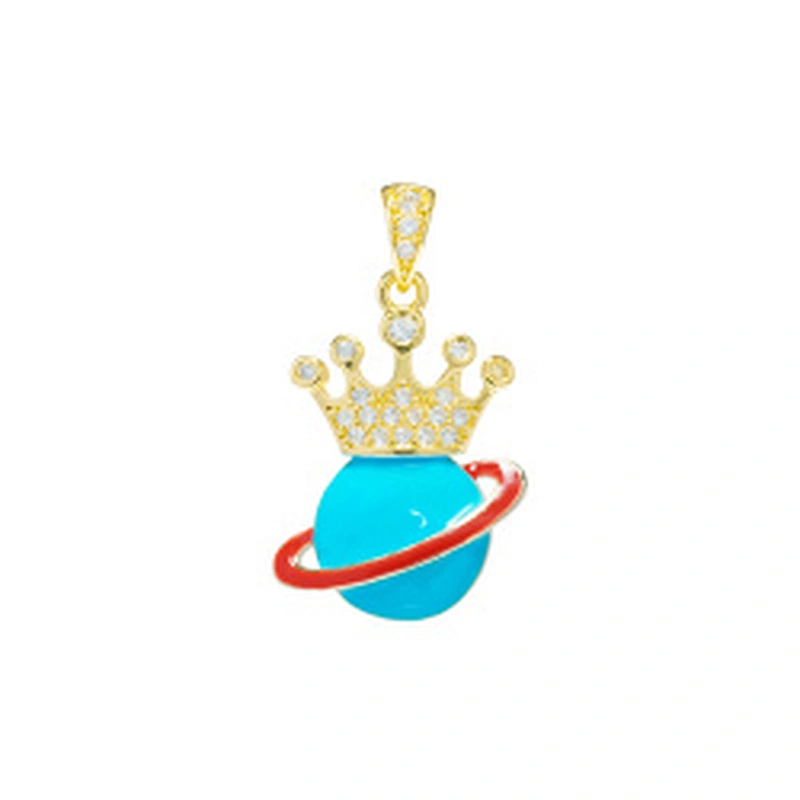 Beautiful Style Crown Pendants Bracelet Necklace Pendant Charms DIY Bracelet Making Jewelry CZ Crown Pendants Charms