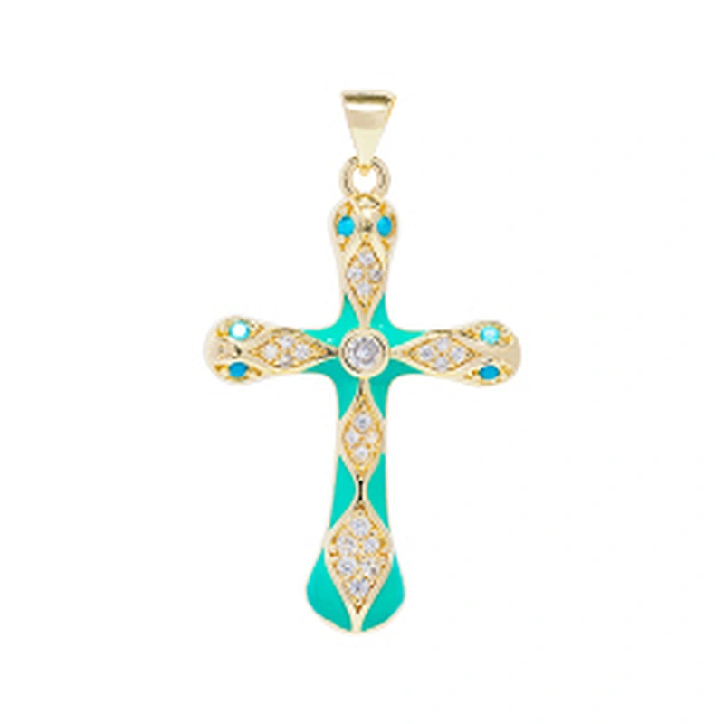 Beautiful Style Snake Pendants Bracelet Necklace Pendant Charms DIY Bracelet Making Jewelry CZ Snake Head Cross Pendants Charms