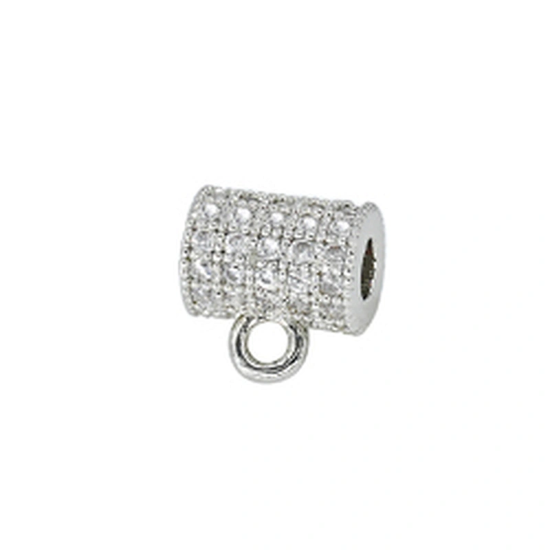 Wholesale Cz Beads Micro Pave Spacer Charms for Jewelry Making Cubic Zirconia Beads DIY Bracelet Making Gold Plated Jewelry