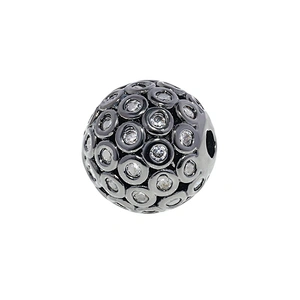 10mm Beads Factory Direct Jewelry Making round shape Bracelet Necklace Beads DIY Wholesale CZ Round Spacer Charms  beads