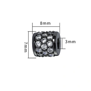 diy jewelry cz spacer bracelet spacer accessories for bracelets beads accessories supply for jewelry spacers for jewelry making