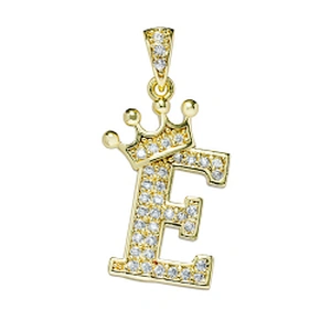 brass zircon charms for necklace making necklace charms for jewelry making jewelry pendants charms crown pave findings supplier