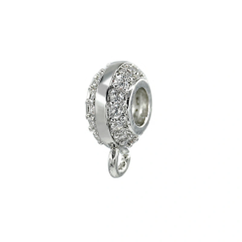 Copper Spacers Wheel Shape Charms for Jewelry Making Gold Plated Jewelry Cubic Zirconia Charms Micro Pave Beads Wholesalers