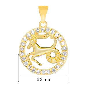 New Design bracelet necklace pendant charms for bracelet making jewelry CZ 12 Constelation Pendant Charms