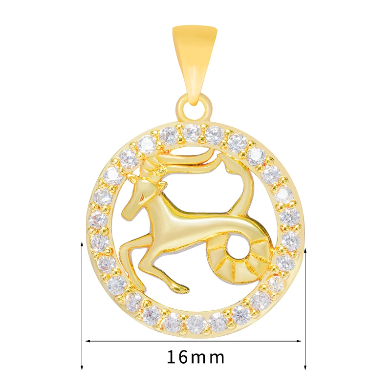 New Design bracelet necklace pendant charms for bracelet making jewelry CZ 12 Constelation Pendant Charms