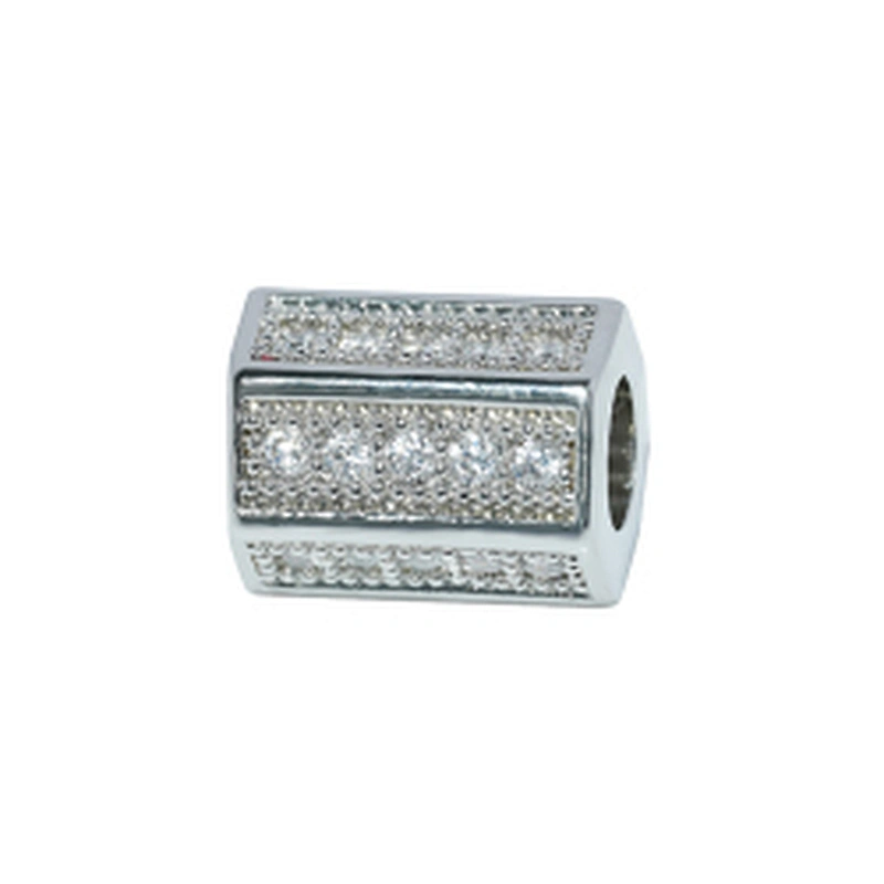 spacers beads for jewelry making jewelry parts micro pave cz spacer bracelet spacer pave beads zircon accessories diy jewelri