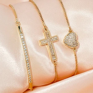 zircon bracelet women pulseira zircon bracelet pulseras mujar wholesale copper bracelets pulsera  accessories jewelry findings