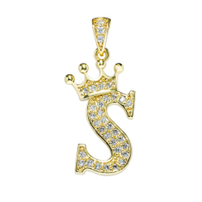 brass zircon charms for necklace making necklace charms for jewelry making jewelry pendants charms crown pave findings supplier
