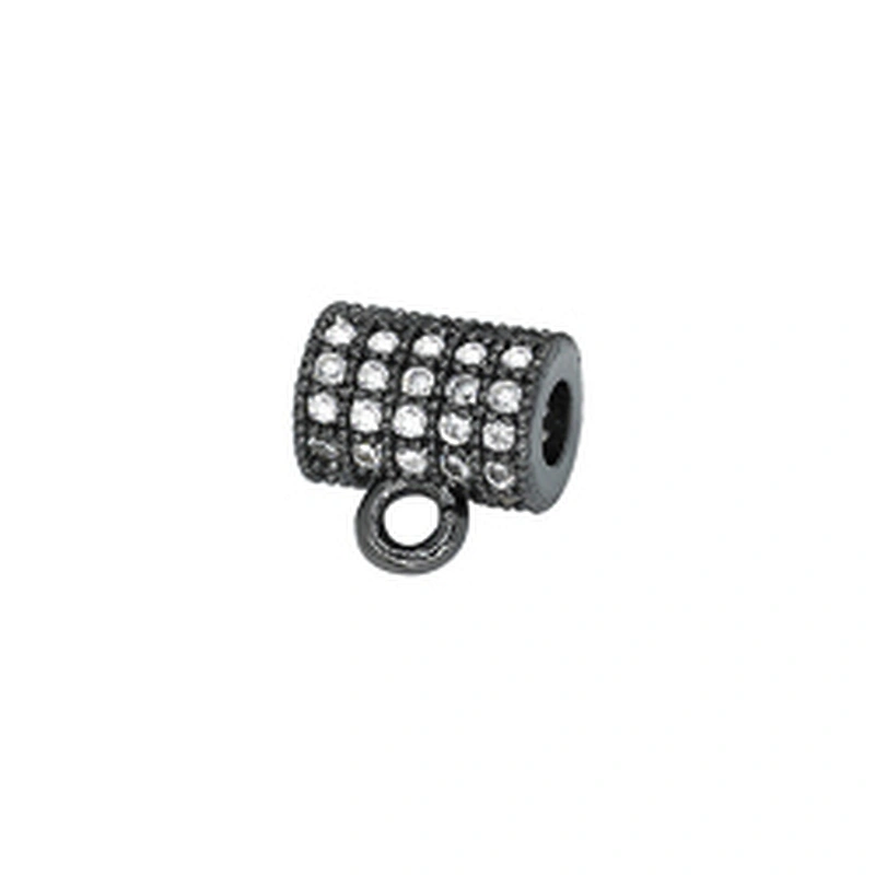 Wholesale Cz Beads Micro Pave Spacer Charms for Jewelry Making Cubic Zirconia Beads DIY Bracelet Making Gold Plated Jewelry