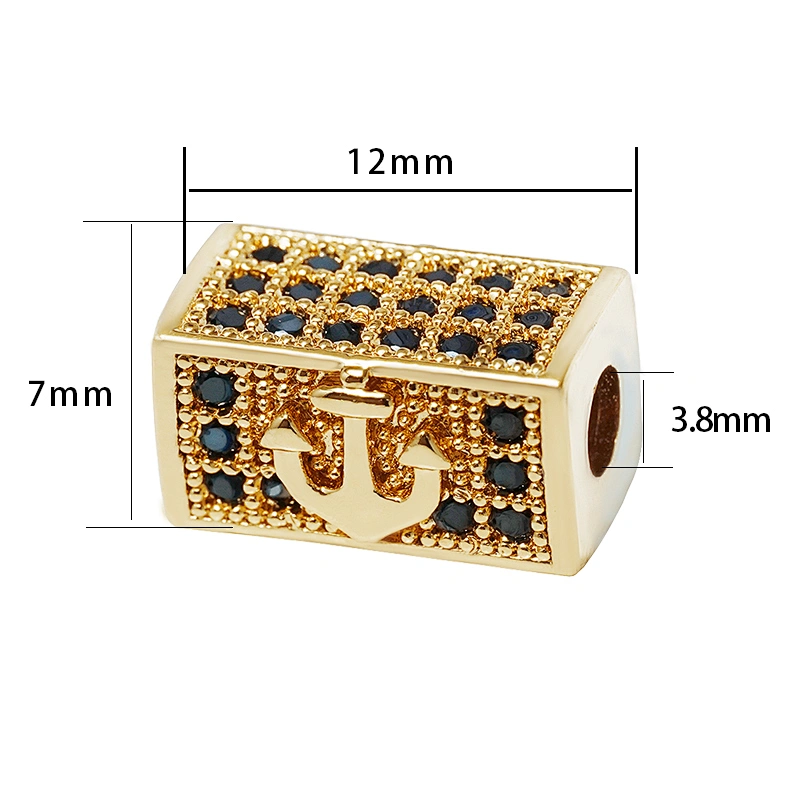 Fashion CZ Spacer Jewelry Making Bracelet Necklace Beads DIY Jewelry Wholesale Charms CZ Spacer Charms
