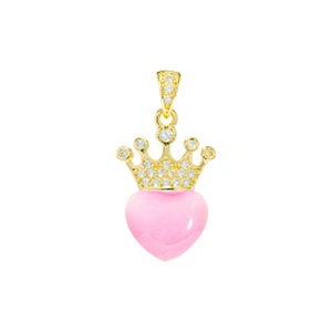 Beautiful Style Crown Pendants Bracelet Necklace Pendant Charms DIY Bracelet Making Jewelry CZ Crown Pendants Charms